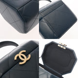 CHANEL シャネル マトラッセ スモールバニティ ネイビー AS2630 レディース カーフ バニティバッグ ABランク 中古 銀蔵