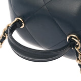 CHANEL シャネル マトラッセ スモールバニティ ネイビー AS2630 レディース カーフ バニティバッグ ABランク 中古 銀蔵