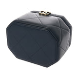 CHANEL シャネル マトラッセ スモールバニティ ネイビー AS2630 レディース カーフ バニティバッグ ABランク 中古 銀蔵