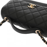 CHANEL シャネル マトラッセ ビジネスアフィニティ スモール ブラック A93607 レディース キャビアスキン 2WAYバッグ Aランク 中古 銀蔵