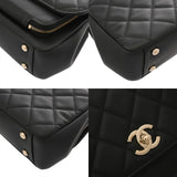 CHANEL シャネル マトラッセ ビジネスアフィニティ スモール ブラック A93607 レディース キャビアスキン 2WAYバッグ Aランク 中古 銀蔵