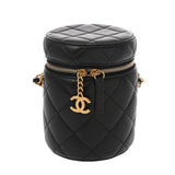 CHANEL シャネル マトラッセ ミニフラップバッグ ブラック AS3829 レディース ラムスキン ショルダーバッグ ABランク 中古 銀蔵