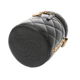 CHANEL シャネル マトラッセ ミニフラップバッグ ブラック AS3829 レディース ラムスキン ショルダーバッグ ABランク 中古 銀蔵