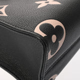 LOUIS VUITTON ルイヴィトン モノグラムアンプラント オンザゴー PM 2WAY ブラック/ベージュ M45659 レディース レザー ハンドバッグ Aランク 中古 銀蔵