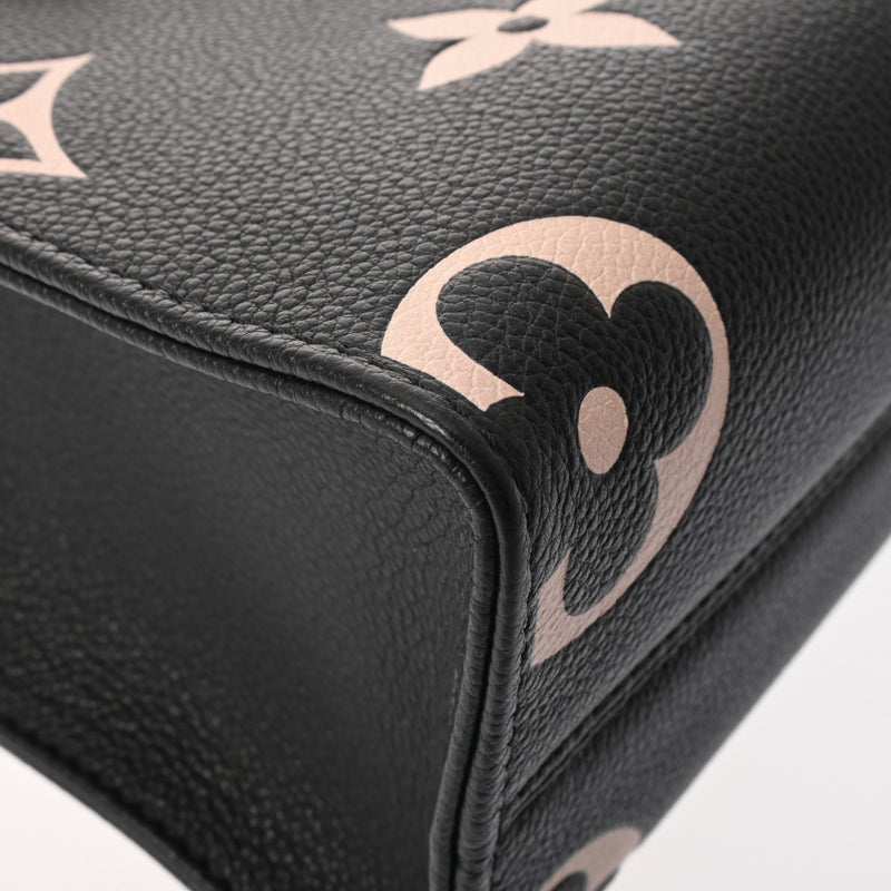 LOUIS VUITTON ルイヴィトン モノグラムアンプラント オンザゴー PM 2WAY ブラック/ベージュ M45659 レディース レザー ハンドバッグ Aランク 中古 銀蔵