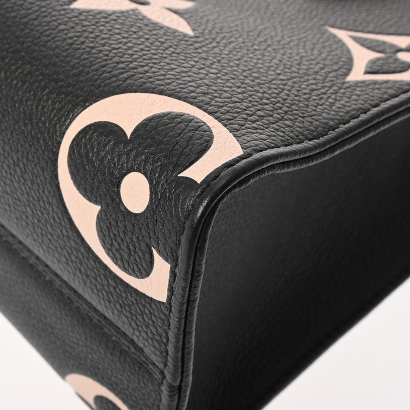 LOUIS VUITTON ルイヴィトン モノグラムアンプラント オンザゴー PM 2WAY ブラック/ベージュ M45659 レディース レザー ハンドバッグ Aランク 中古 銀蔵