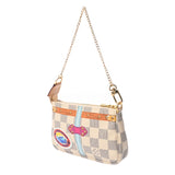 LOUIS VUITTON ルイヴィトン ダミエアズール ポシェットアクセソワール ハワイ限定 ホワイト N61008 レディース ダミエアズールキャンバス アクセサリーポーチ Aランク 中古 銀蔵