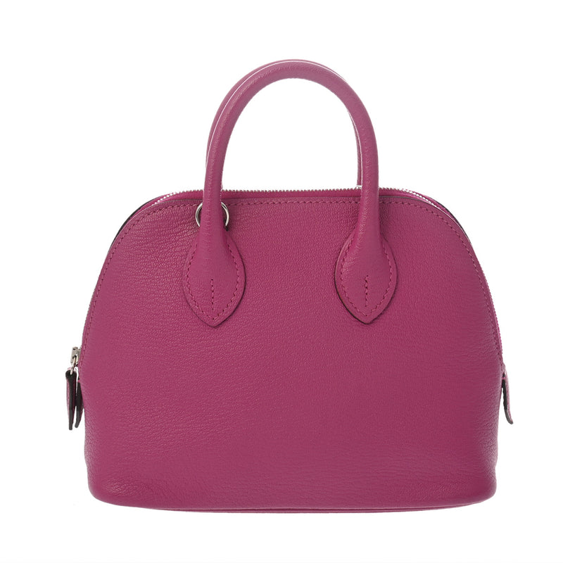 HERMES エルメス ボリード 1923 ミニ 2WAY ローズパープル A刻印(2017年頃) レディース エバーカラー ハンドバッグ Aランク 中古 銀蔵