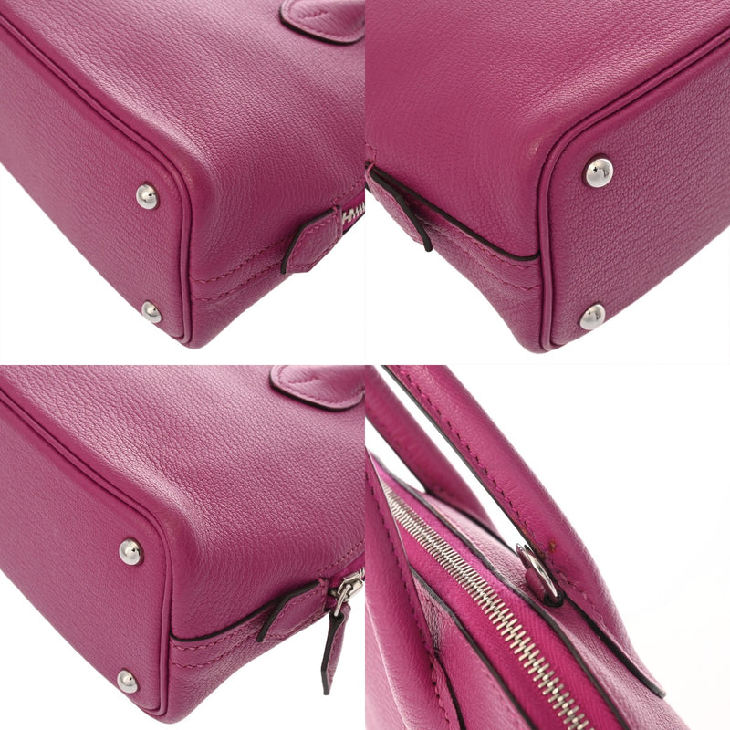 HERMES エルメス ボリード 1923 ミニ 2WAY ローズパープル A刻印(2017年頃) レディース エバーカラー ハンドバッグ Aランク 中古 銀蔵