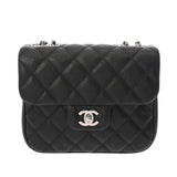 CHANEL シャネル マトラッセ チェーンショルダー ブラック レディース キャビアスキン ショルダーバッグ Aランク 中古 銀蔵