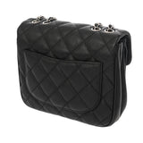 CHANEL シャネル マトラッセ チェーンショルダー ブラック レディース キャビアスキン ショルダーバッグ Aランク 中古 銀蔵