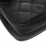 CHANEL シャネル マトラッセ チェーンショルダー ブラック レディース キャビアスキン ショルダーバッグ Aランク 中古 銀蔵