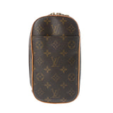 LOUIS VUITTON ルイヴィトン モノグラム ポシェットガンジュ ブラウン M51870 メンズ モノグラムキャンバス ボディバッグ Bランク 中古 銀蔵