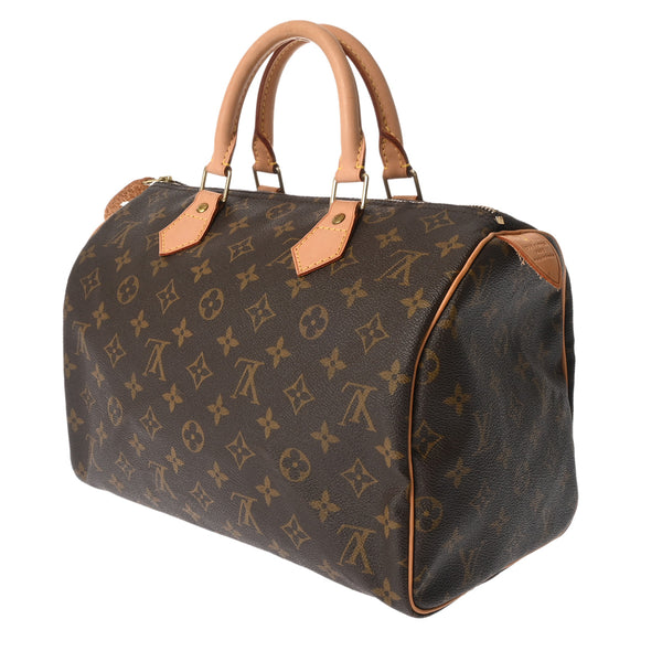 LOUIS VUITTON ルイヴィトン モノグラム スピーディ 30 旧型 ブラウン M41526 レディース モノグラムキャンバス ハンドバッグ ABランク 中古 銀蔵