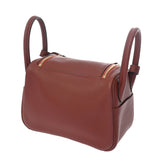 HERMES エルメス リンディ ミニ ルージュアッシュ B刻印(2023年頃) レディース ヴォースイフト 2WAYバッグ 新同 中古 銀蔵