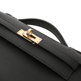 HERMES エルメス ポシェットケリー ブラック W刻印(2024年頃) レディース ヴォースイフト ハンドバッグ 未使用 銀蔵