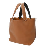 HERMES エルメス ピコタン ロック MM エクラ ゴールド/エベンヌ Z刻印(2021年頃) レディース トリヨンクレマンス ハンドバッグ 新同 中古 銀蔵