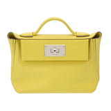 HERMES エルメス ヴァンキャトル ミニ 21 ライム U刻印(2022年頃) レディース エバーカラー スイフト ハンドバッグ ABランク 中古 銀蔵