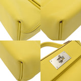 HERMES エルメス ヴァンキャトル ミニ 21 ライム U刻印(2022年頃) レディース エバーカラー スイフト ハンドバッグ ABランク 中古 銀蔵