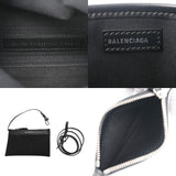 BALENCIAGA バレンシアガ ネイビーカバス XS ブラック 390346 レディース キャンバス レザー ハンドバッグ ABランク 中古 銀蔵