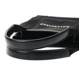 BALENCIAGA バレンシアガ ネイビーカバス XS ブラック 390346 レディース キャンバス レザー ハンドバッグ ABランク 中古 銀蔵