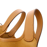 HERMES エルメス ピコタン ロック PM セサミ/デセール U刻印(2022年頃)　　　　 レディース ヴォースイフト トワルゴエラン ハンドバッグ 新同 中古 銀蔵