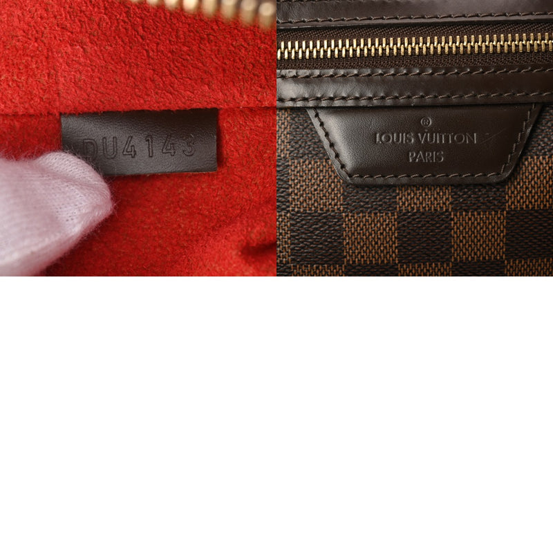 LOUIS VUITTON ルイヴィトン ダミエ イーヴォラ MM 2WAY ブラウン N41131 レディース ダミエキャンバス ハンドバッグ Bランク 中古 銀蔵