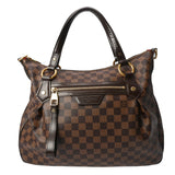 LOUIS VUITTON ルイヴィトン ダミエ イーヴォラ MM 2WAY ブラウン N41131 レディース ダミエキャンバス ハンドバッグ Bランク 中古 銀蔵