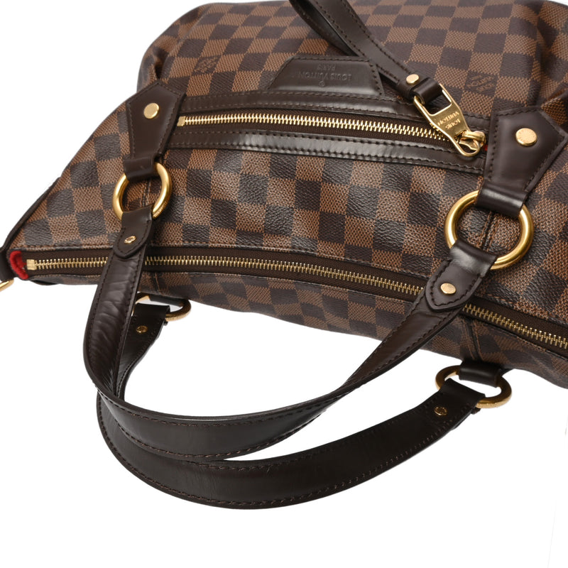 LOUIS VUITTON ルイヴィトン ダミエ イーヴォラ MM 2WAY ブラウン N41131 レディース ダミエキャンバス ハンドバッグ Bランク 中古 銀蔵
