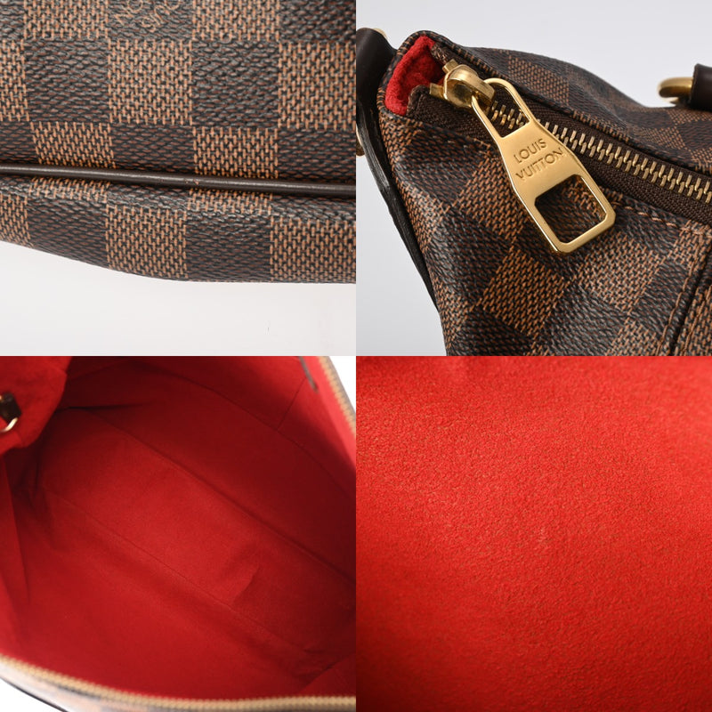 LOUIS VUITTON ルイヴィトン ダミエ イーヴォラ MM 2WAY ブラウン N41131 レディース ダミエキャンバス ハンドバッグ Bランク 中古 銀蔵