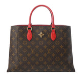 LOUIS VUITTON ルイヴィトン モノグラム フラワートート 2WAY コクリコ M43553 レディース モノグラムキャンバス ハンドバッグ Aランク 中古 銀蔵