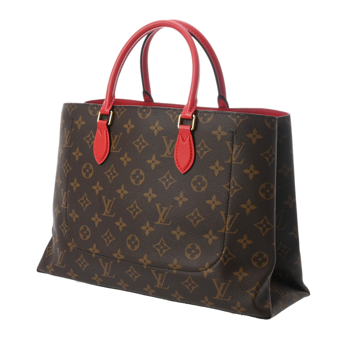 LOUIS VUITTON ルイヴィトン モノグラム フラワートート 2WAY コクリコ