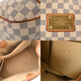 LOUIS VUITTON ルイヴィトン ダミエアズール ガリエラ PM ホワイト N55215 レディース ダミエキャンバス ハンドバッグ Bランク 中古 銀蔵
