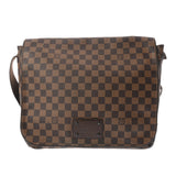 LOUIS VUITTON ルイヴィトン ダミエ ブルックリン MM ブラウン N51211 ユニセックス ダミエキャンバス ショルダーバッグ Bランク 中古 銀蔵