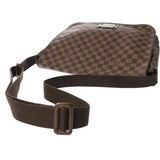LOUIS VUITTON ルイヴィトン ダミエ ブルックリン MM ブラウン N51211 ユニセックス ダミエキャンバス ショルダーバッグ Bランク 中古 銀蔵