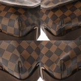 LOUIS VUITTON ルイヴィトン ダミエ ブルックリン MM ブラウン N51211 ユニセックス ダミエキャンバス ショルダーバッグ Bランク 中古 銀蔵