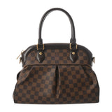 LOUIS VUITTON ルイヴィトン ダミエ トレヴィ PM ブラウン N51997 ボーイズ ダミエキャンバス ハンドバッグ ABランク 中古 銀蔵