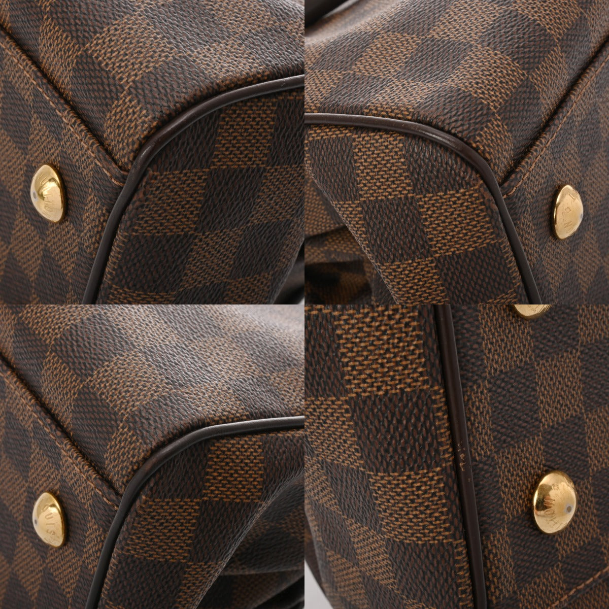 ☆未使用品級☆ ルイヴィトン　パース　ラウンドファスナー　ダミエ　ブラウン LOUIS VUITTON ルイヴィトン ダミエ トレヴィ PM ブラウン N51997