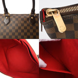 LOUIS VUITTON ルイヴィトン ダミエ サレヤ MM ブラウン N51182 レディース ダミエキャンバス ハンドバッグ ABランク 中古 銀蔵