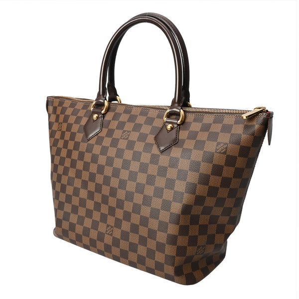 LOUIS VUITTON ルイヴィトン ダミエ サレヤ MM ブラウン N51182 レディース ダミエキャンバス ハンドバッグ ABランク 中古 銀蔵