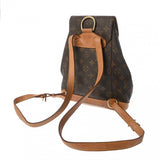 LOUIS VUITTON ルイヴィトン モノグラム モンスリ MM ブラウン M51136 レディース モノグラムキャンバス リュック・デイパック Cランク 中古 銀蔵