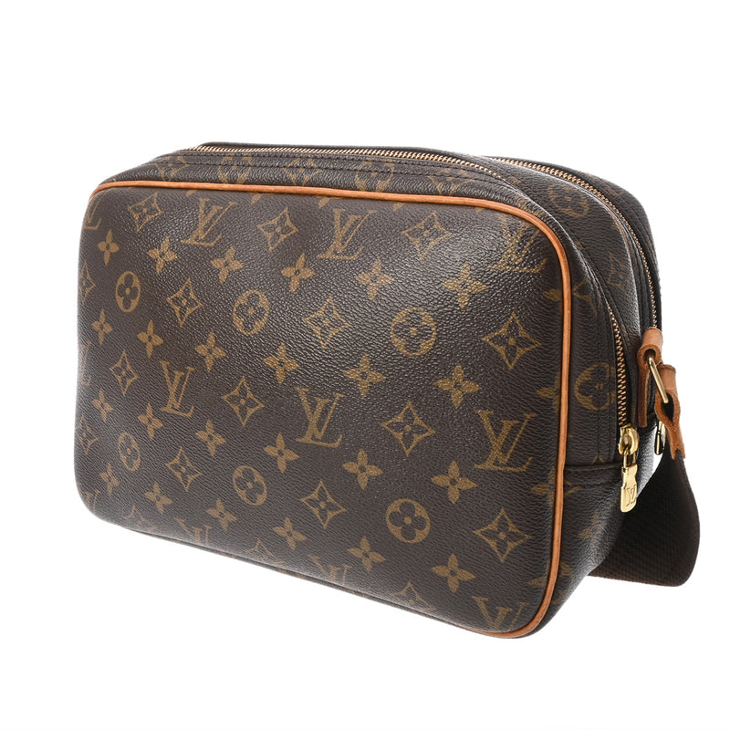 LOUIS VUITTON ルイヴィトン モノグラム リポーター PM ブラウン