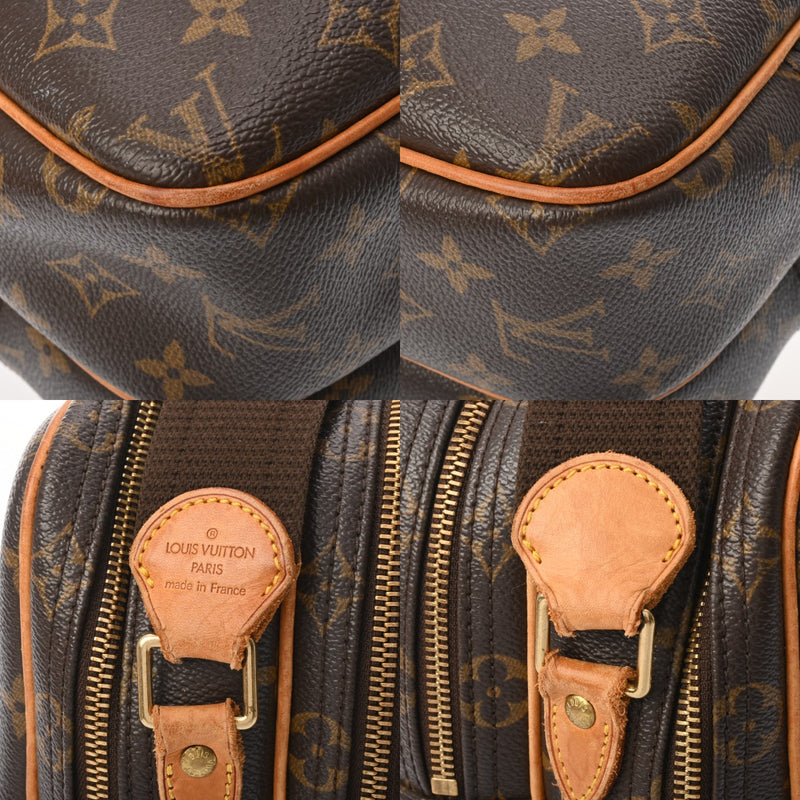 LOUIS VUITTON ルイヴィトン モノグラム リポーター PM ブラウン