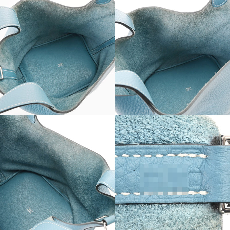 HERMES エルメス ピコタンロック MM ブルージーン □O刻印(2011年頃) レディース トリヨンクレマンス ハンドバッグ ABランク 中古 銀蔵