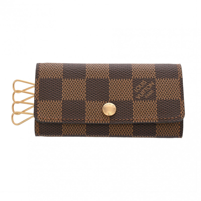 LOUIS VUITTON 4連キーケース ダミエ ブラウン LOUIS VUITTON ルイヴィトン ダミエ ミュルティクレ4 ブラウン N62631