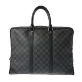 LOUIS VUITTON ルイヴィトン ダミエグラフィット ヴォワヤージュ 黒/グレー N51992 メンズ ダミエグラフィットキャンバス ビジネスバッグ Cランク 中古 銀蔵