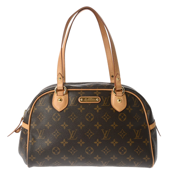 LOUIS VUITTON ルイヴィトン モノグラム モントルグイユ PM ブラウン M95565 レディース モノグラムキャンバス ハンドバッグ ABランク 中古 銀蔵
