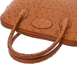 HERMES エルメス ボリード 35 ブラウン系 ○V刻印(1992年頃) ユニセックス オーストリッチ ハンドバッグ Bランク 中古 銀蔵