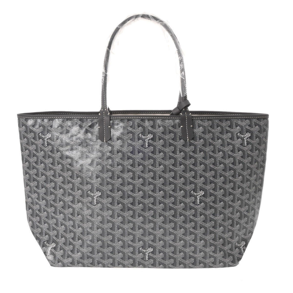 【新品未使用品】Goyard キャンバスバッグ 中型 グレー/ブラウン GOYARD（ゴヤール） ≪ 新品 ≫ ゴヤールサンルイ GM 黒×茶 ブラック