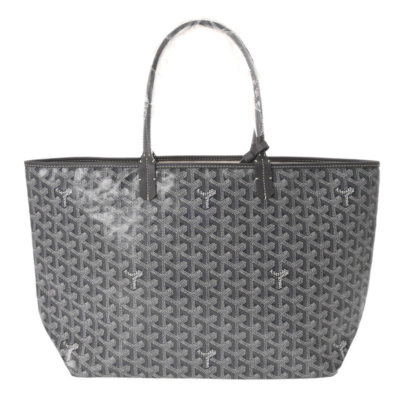 GOYARD ゴヤール サンルイ PM ヘリンボーン グレー STLOUIPMLTY51CL51P ユニセックス ゴヤールキャンバス/シュヴロッシュカーフ トートバッグ 未使用 銀蔵
